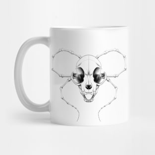 G̶o̶o̶d̶ Kitty Skull White Text Transparent Mug